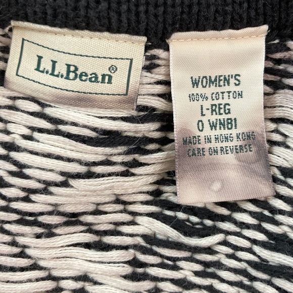 LL Bean VTG Nordic Snowflake Pattern Cardigan - Picture 11 of 13